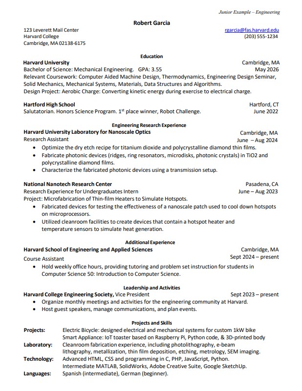 Engineering Resume Template